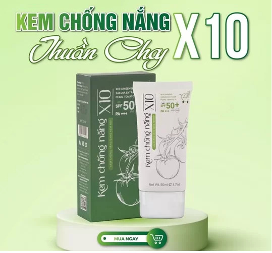 Kem Chống Nắng X10