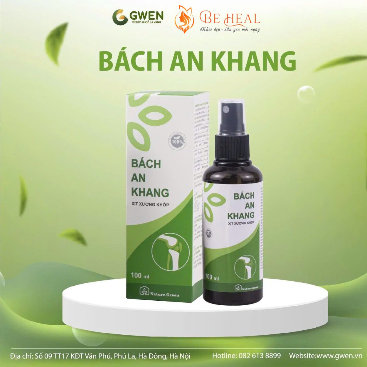Xịt Xương Khớp Bách An Khang